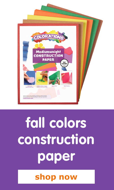 fall colors construction paper