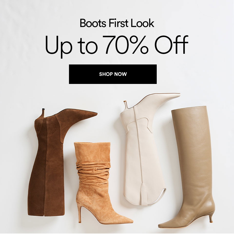 Boots first look - Up to 70% off - SHOP NOW >