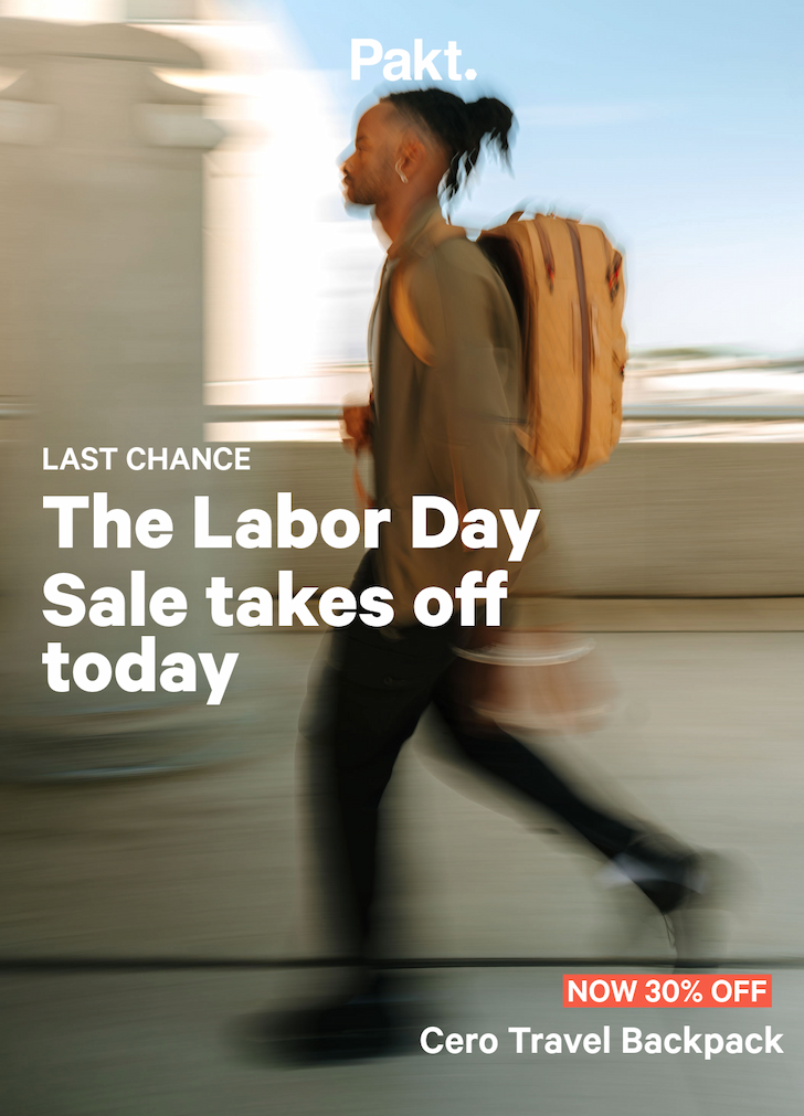 Last Chance. The Labor Day Sale takes off today.