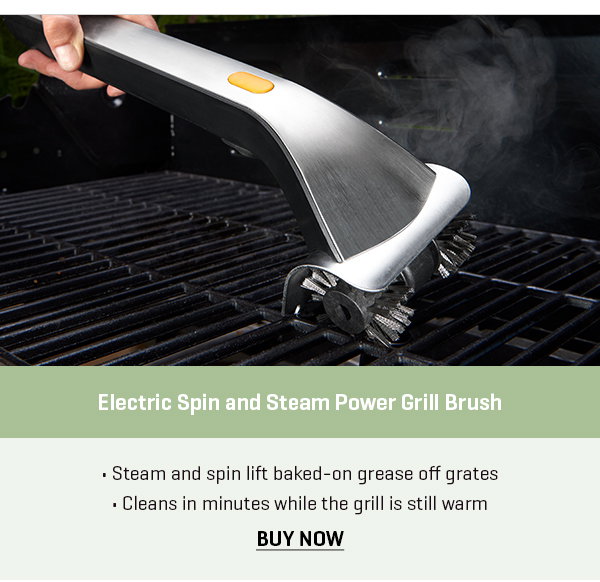 Electric Spin and Steam Power Grill Brush