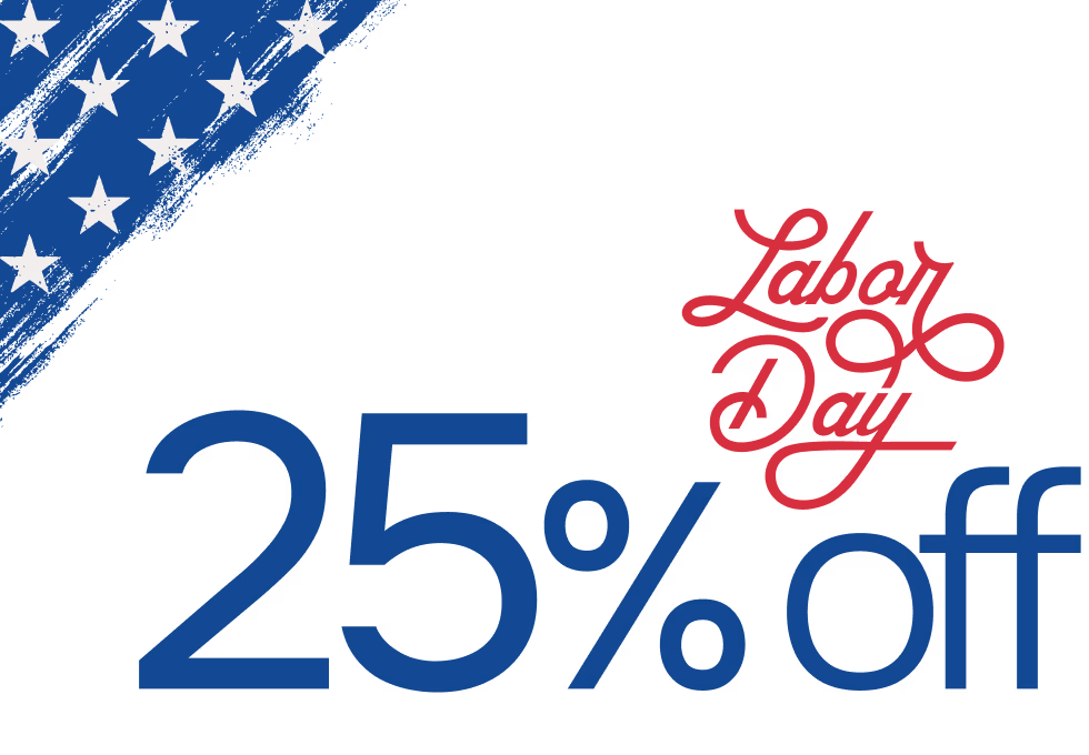 Labor Day 25% off