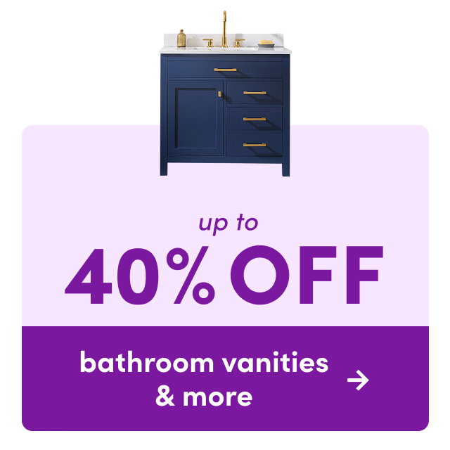 bathroom vanities & more on clearance