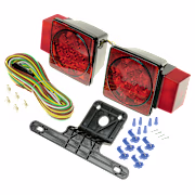 Bass Pro Shops Submersible Square LED Over 80 Trailer Light Kit