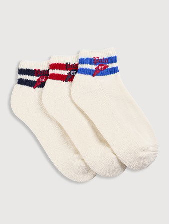3-pk Running Club Quarter-Top Athletic Socks