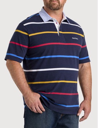 Striped Rugby Polo Shirt