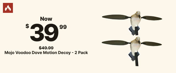 Mojo Voodoo Dove Motion Decoys - 2 Pack Now $39.99