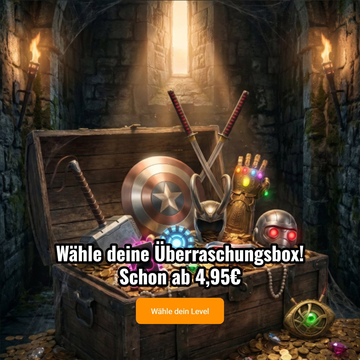 Wähle deine Überraschungsbox! Schon ab 4,95€