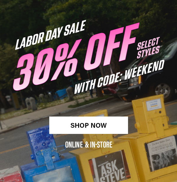 30% Off Select Styles