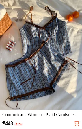 Comfortcana Women s Plaid Camisole...