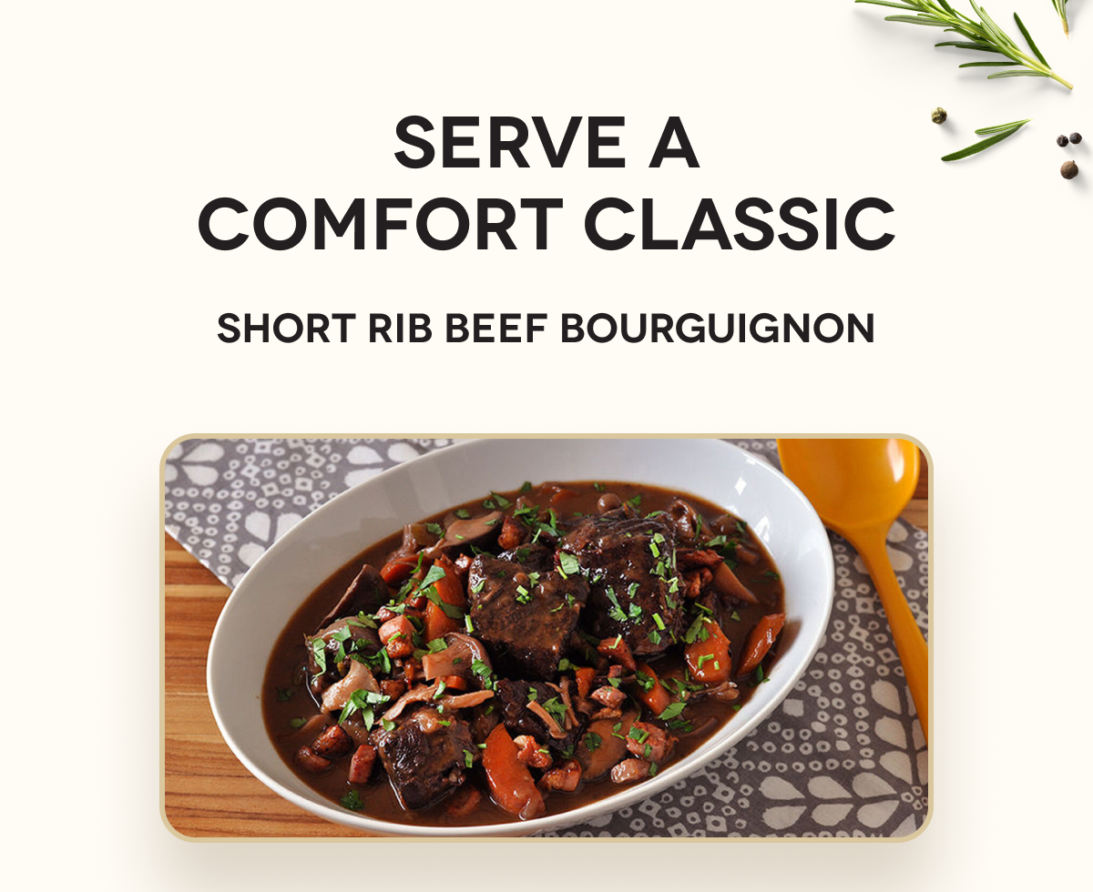 Serve A Comfort Classic Short Rib Beef Bourguignon