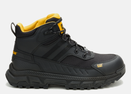 CAT Footwear - Men's Booster Vent Composite Toe Work Boot - Black colorway.