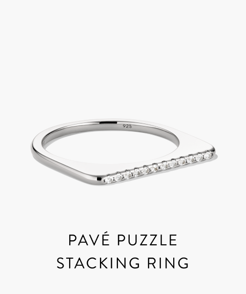 Pavé Puzzle Stacking Ring.