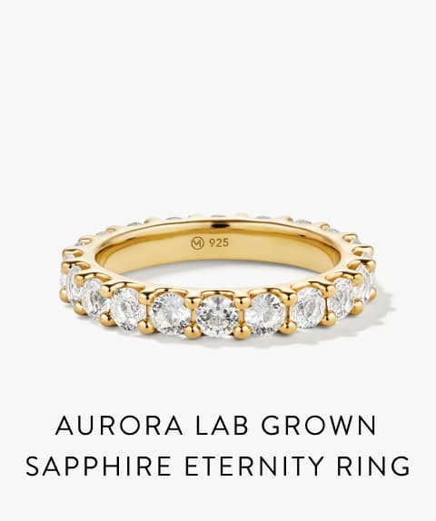 Aurora Lab Grown Sapphire Eternity Ring.