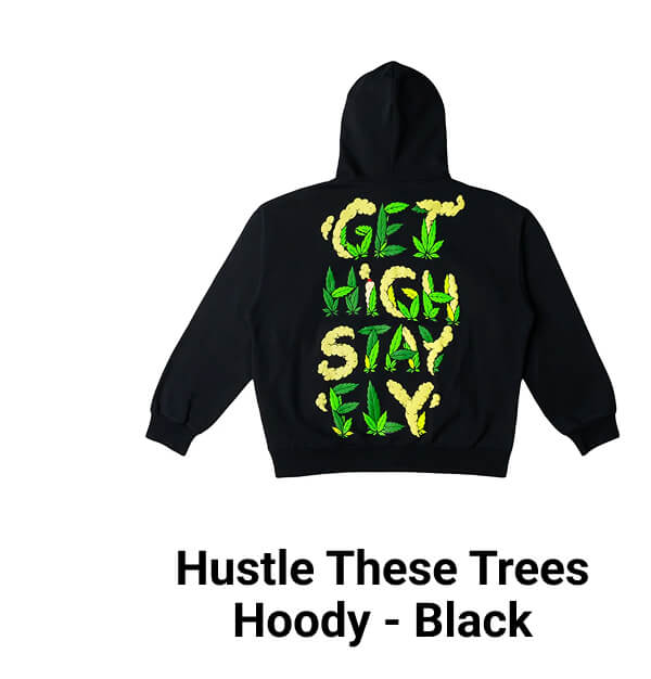Hustle These Trees Hoody - Black
