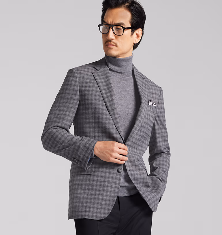 Awearness Kenneth Cole Modern Fit Check Sport Coat