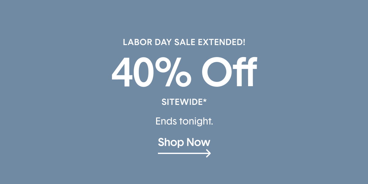 Sale Banner 40% Off Sitewide