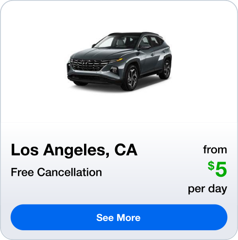 Los Angeles, CA - Rental Car deal - See More