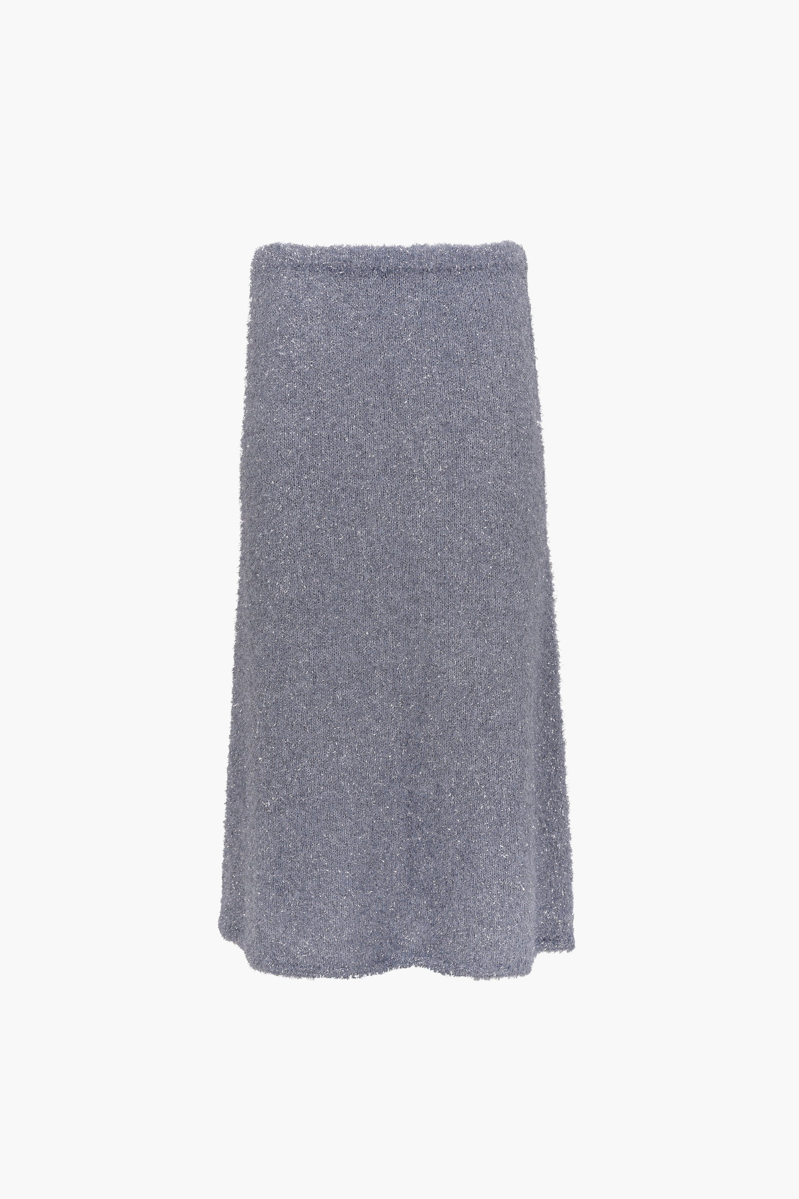 Image of GREENWICH KNIT SKIRT IN ICE BLUE TINSEL