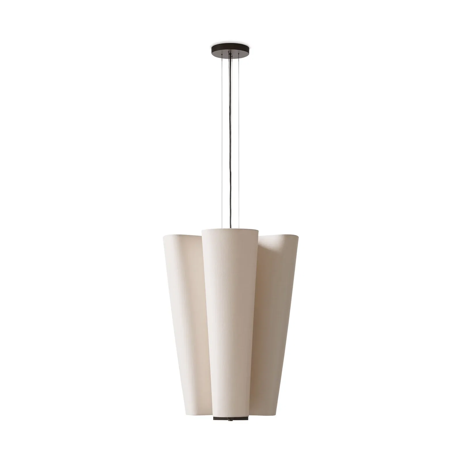 Bella chandelier pendant lamp SC114, Bronzed & Soft Canvas, Ø47.2 cm