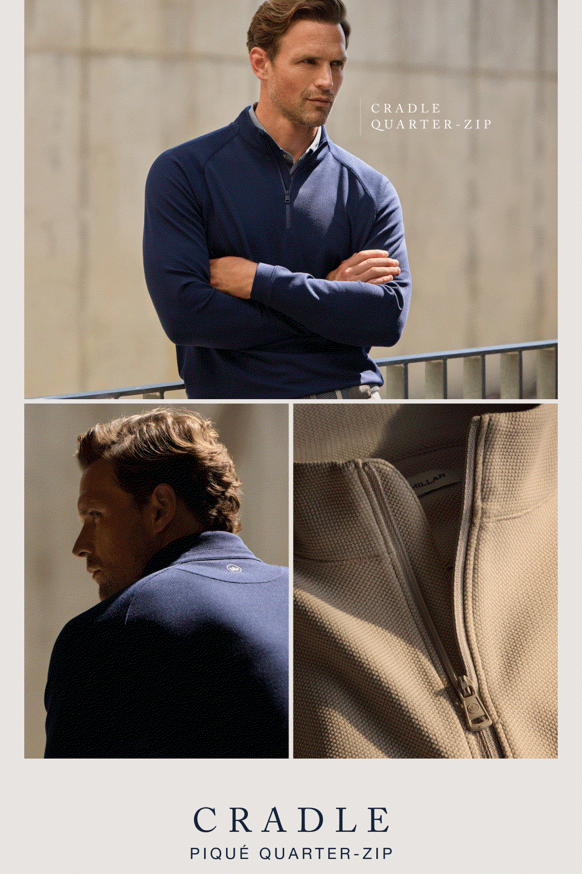 Cradle Piqué Quarter-Zip