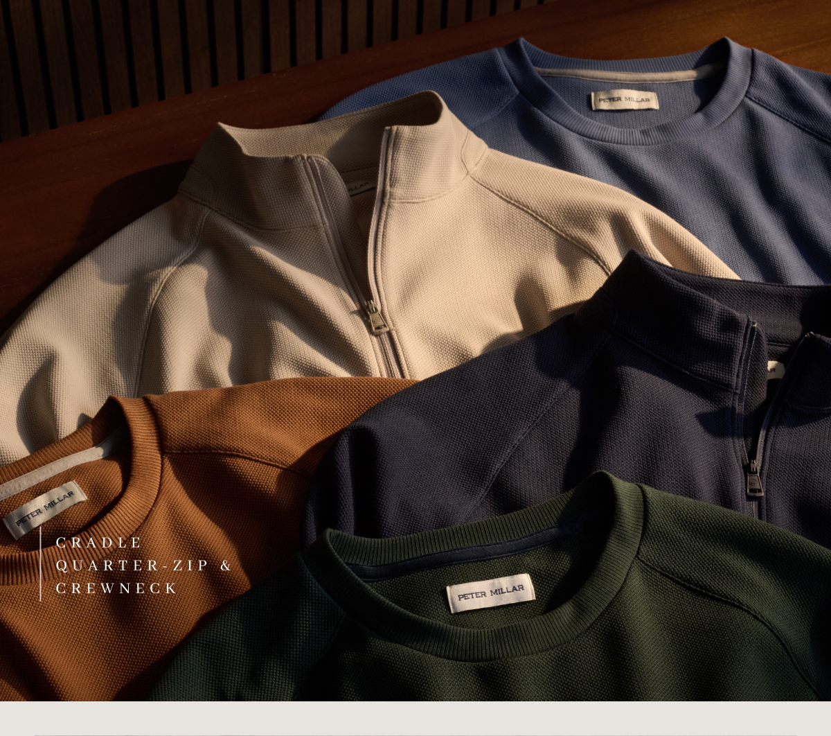 Cradle Quarter-Zip & Crewneck