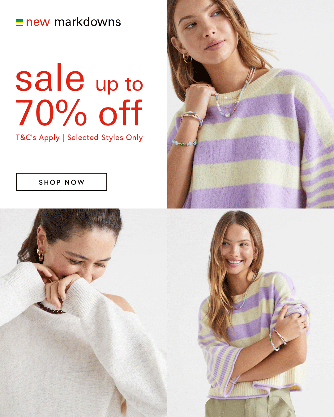 New markdowns