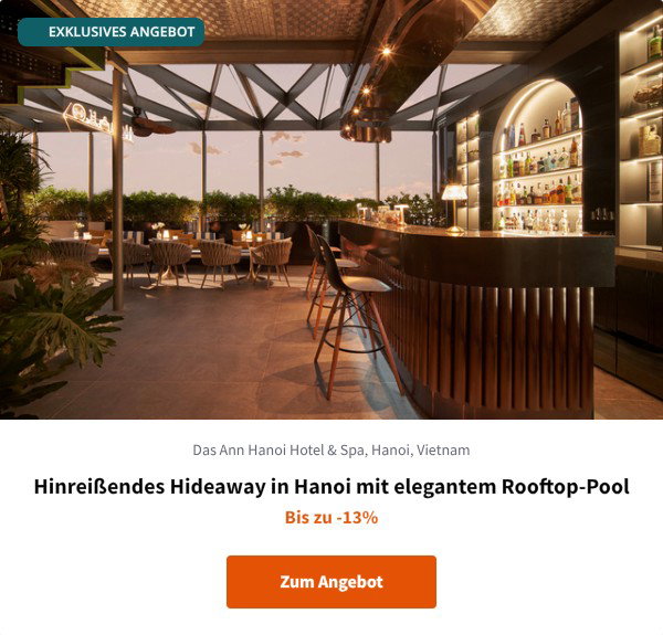 Hinreißendes Hideaway in Hanoi mit elegantem Rooftop-Pool