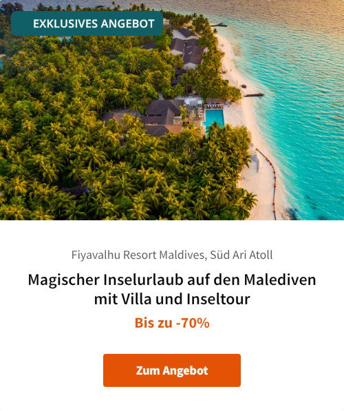 Magischer Inselurlaub auf den Malediven mit Villa und Inseltour