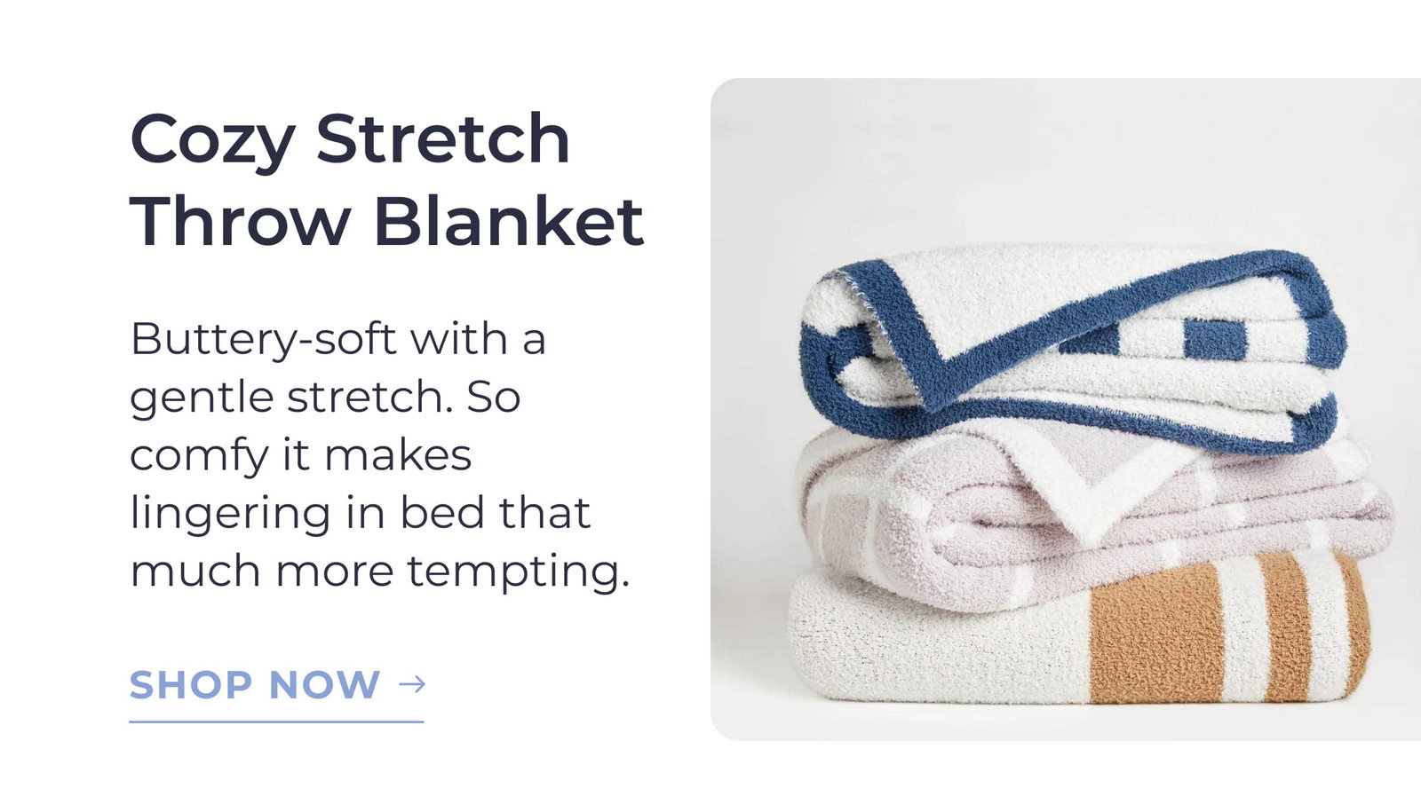 Cozy stretch throw blanket 