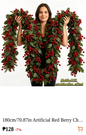 180cm/70.87in Artificial Red Berry...