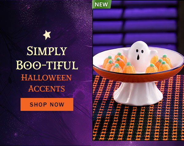 Simply Boo-tiful Halloween Accents. Shop Now. New: Spooky the Ghost Ceramic Halloween Candy Dish