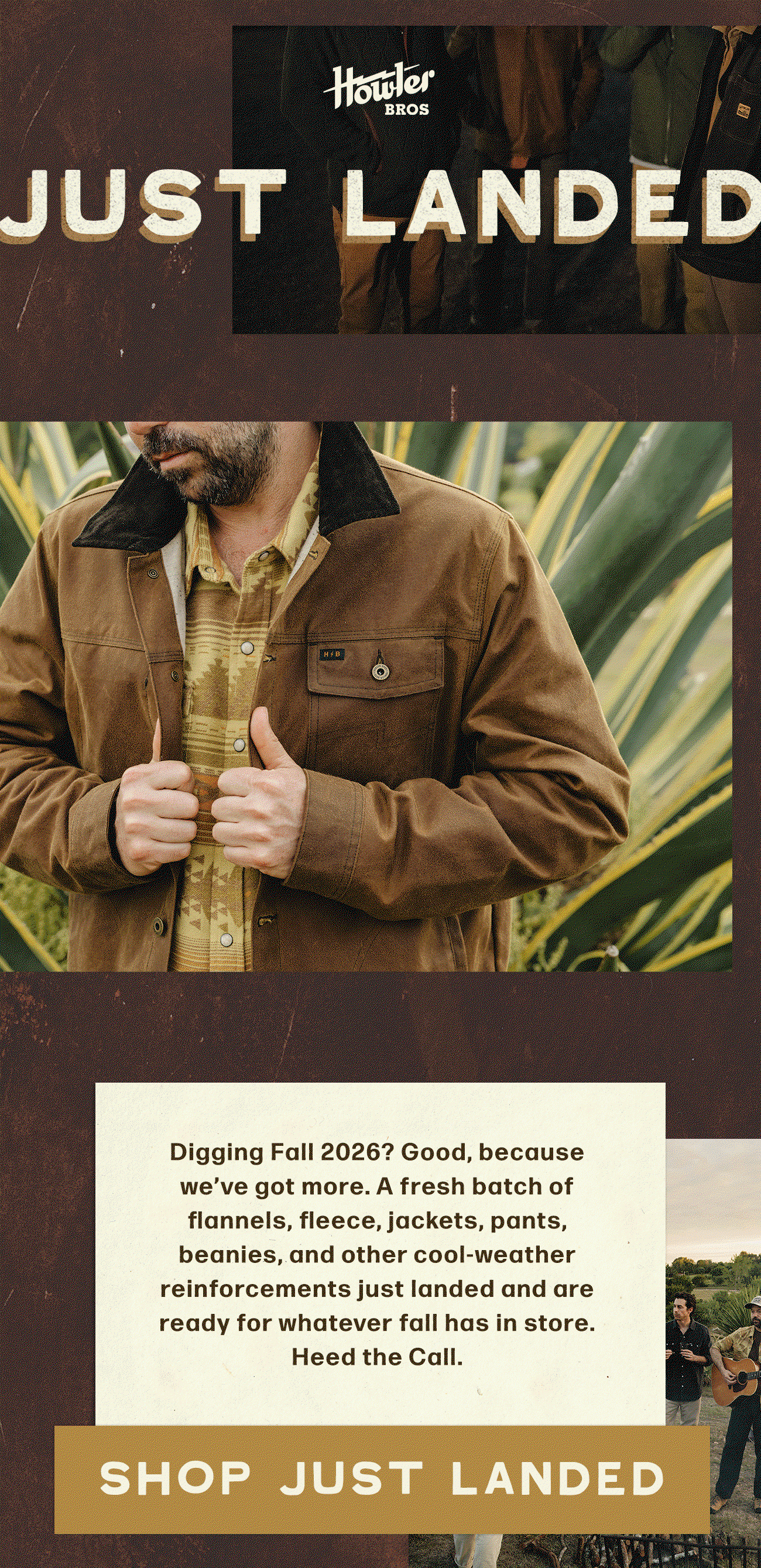 Digging Fall 2026? Good, because we’ve got more. A fresh batch of flannels, fleece, jackets, pants, beanies, and other cool-weather reinforcements just landed and are ready for whatever fall has in store. Heed the Call. 