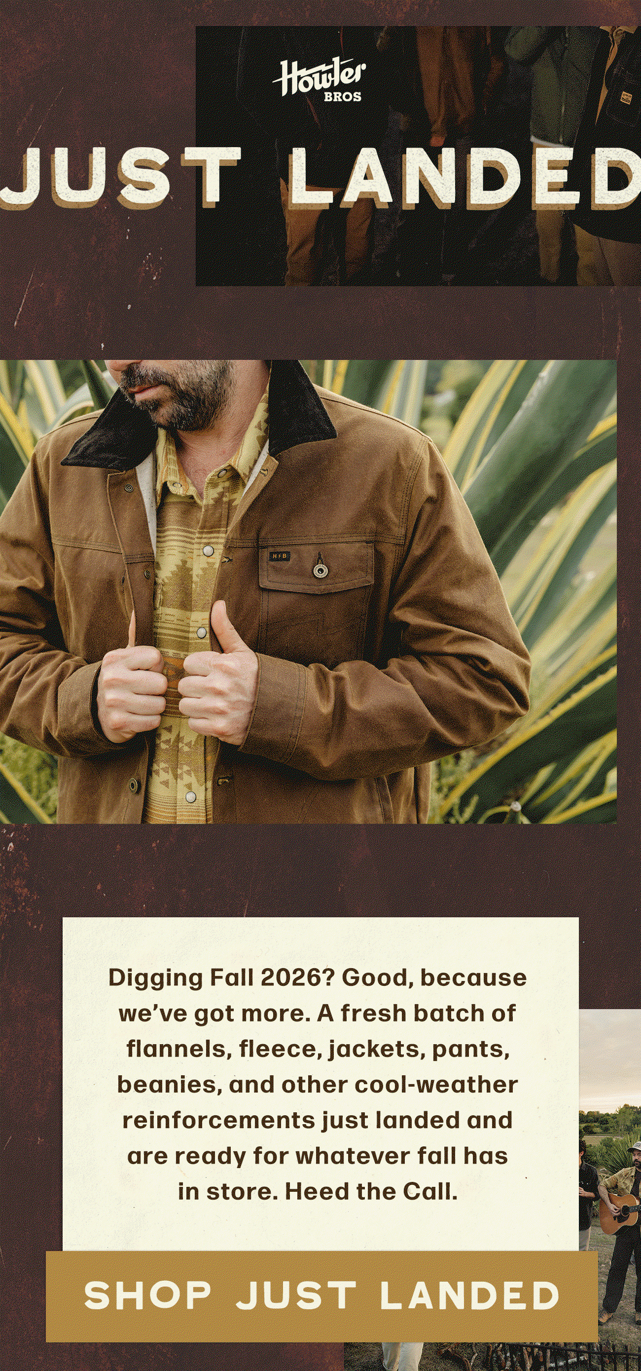 Digging Fall 2026? Good, because we’ve got more. A fresh batch of flannels, fleece, jackets, pants, beanies, and other cool-weather reinforcements just landed and are ready for whatever fall has in store. Heed the Call. 