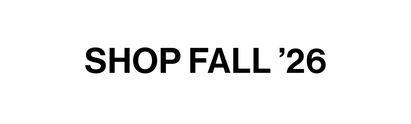 Shop Fall '26 