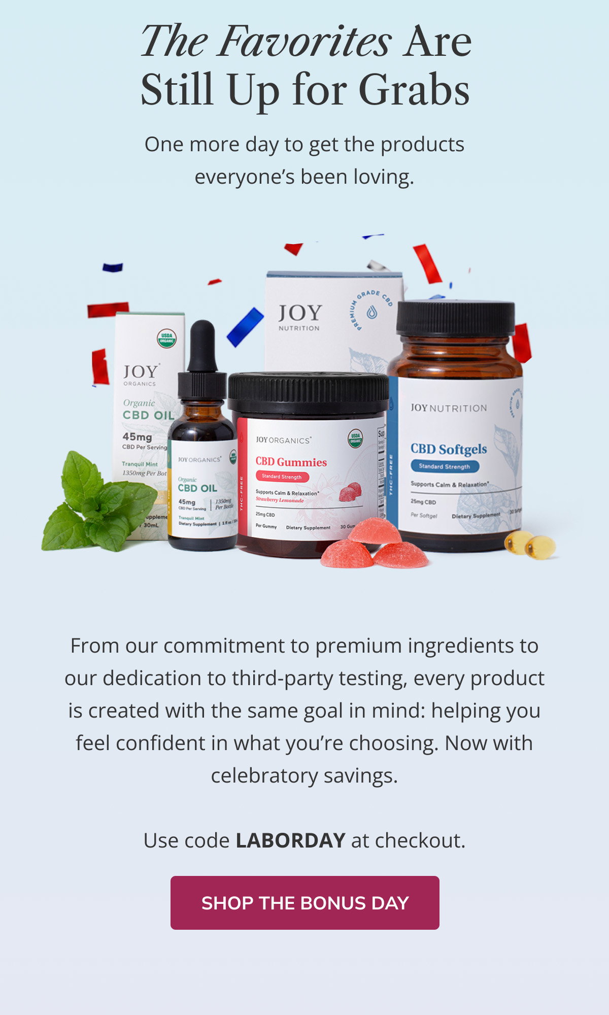 Shop the Bonus Day