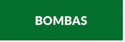 Green rectangular sign with white uppercase text 'BOMBAS' centred