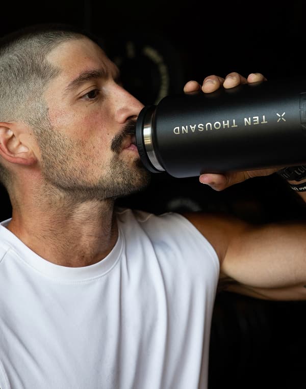 Image of Dan Taking a Sip