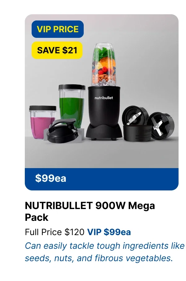 NUTRIBULLET 900W Mega Pack