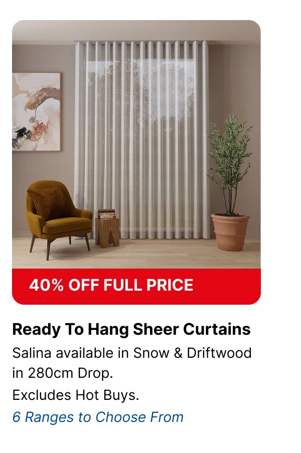 Ready To Hang Sheer Curtains