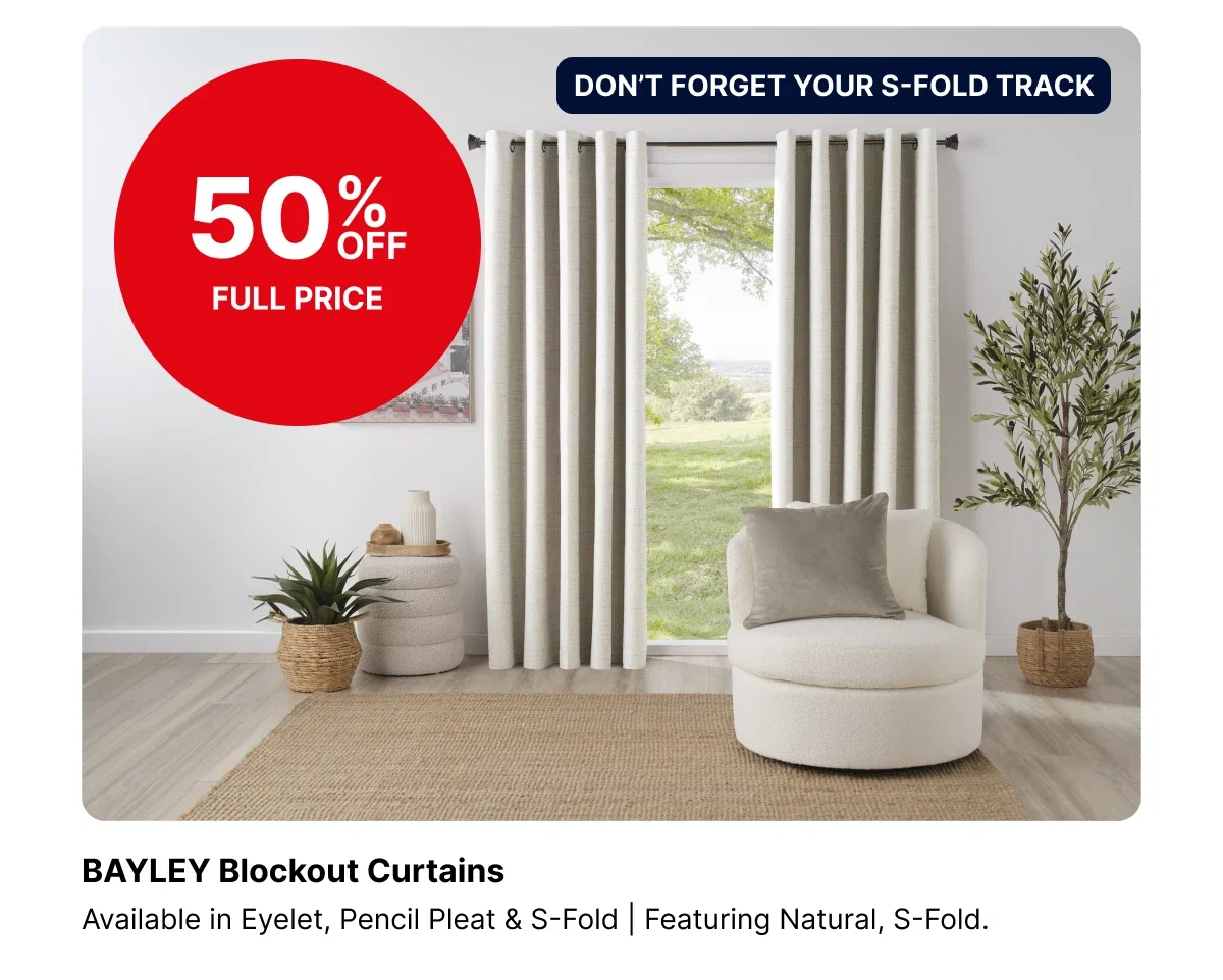 BAYLEY Blockout Curtains