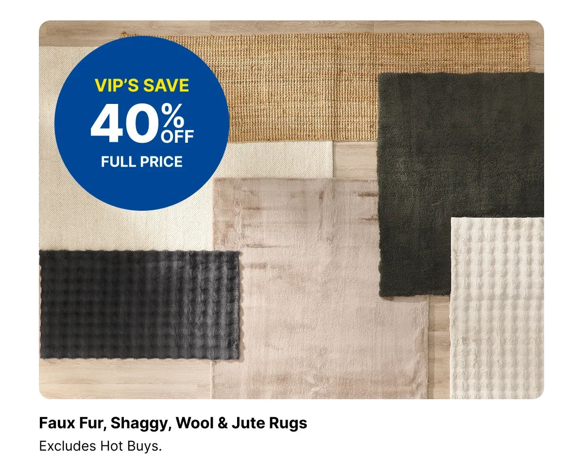 Faux Fur, Wool & Jute Rugs