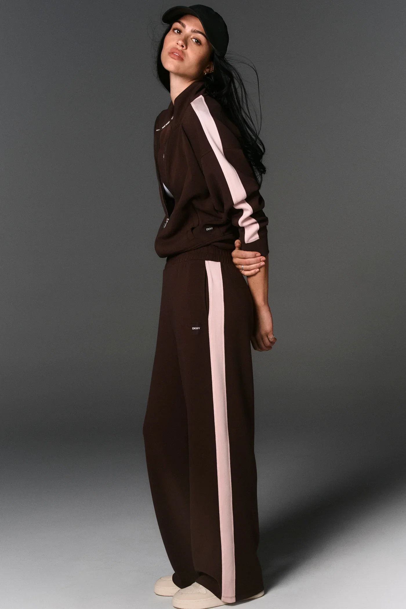 Image of HIGH-RISE SIDE STRIPE WIDE-LEG PANT