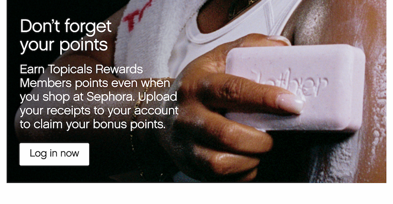Don't forget your points