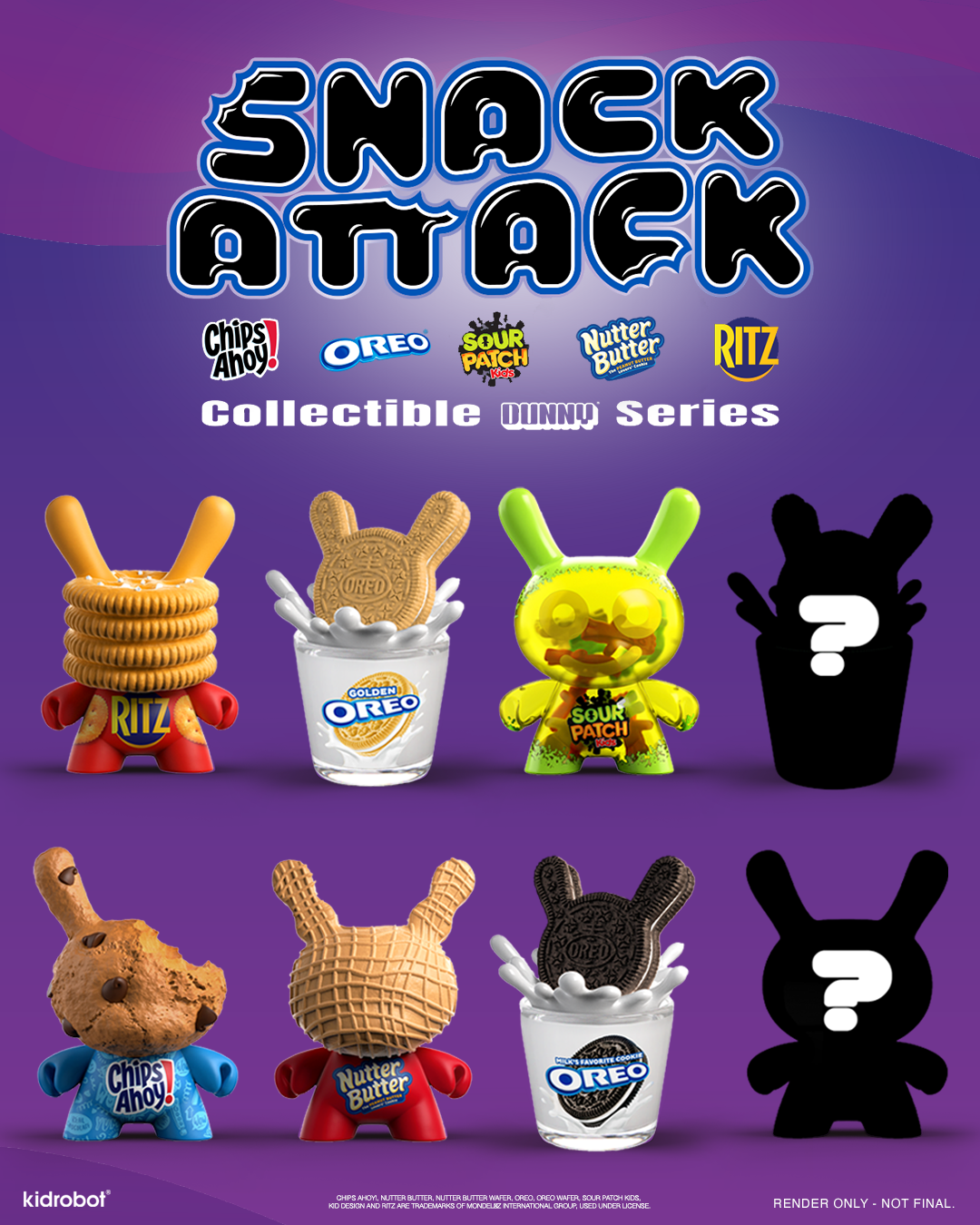 Snack Attack Dunny Blind Box Mini Figure Series (PRE-ORDER)