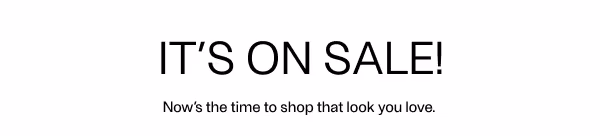 It's On Sale!