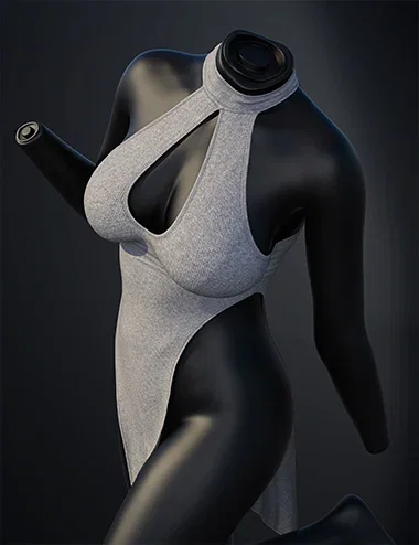 dForce SU High Slit Dress for Genesis 9