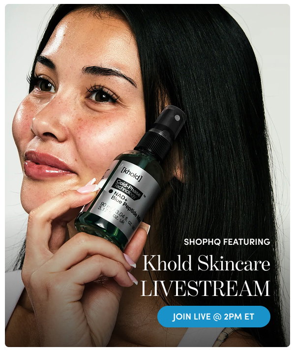 ShopHQ Featuring Khold Skincare Livestream Join LIVE at 2pm ET