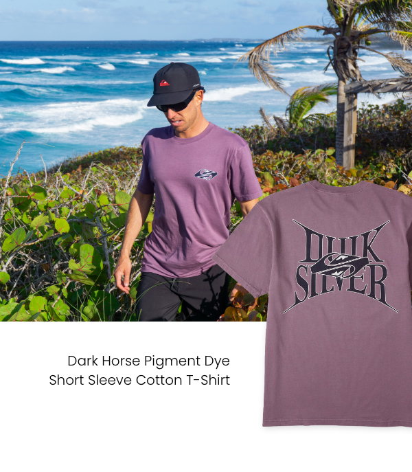 Dark Horse Pigment Dye Short Sleeve Cotton T-Shirt - Pigment-dyed for a softer hand and broken-in feel, with a classic crew neckline and easy-care construction.