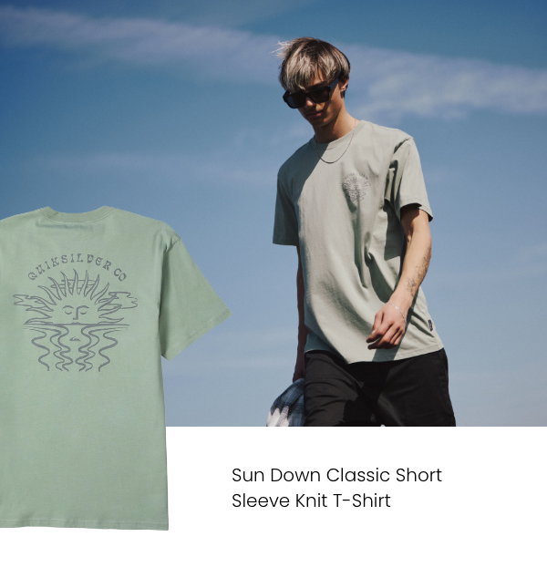 Sun Down Classic Short Sleeve Knit T-Shirt - Soft on skin and easy to wash for no-fuss wear.