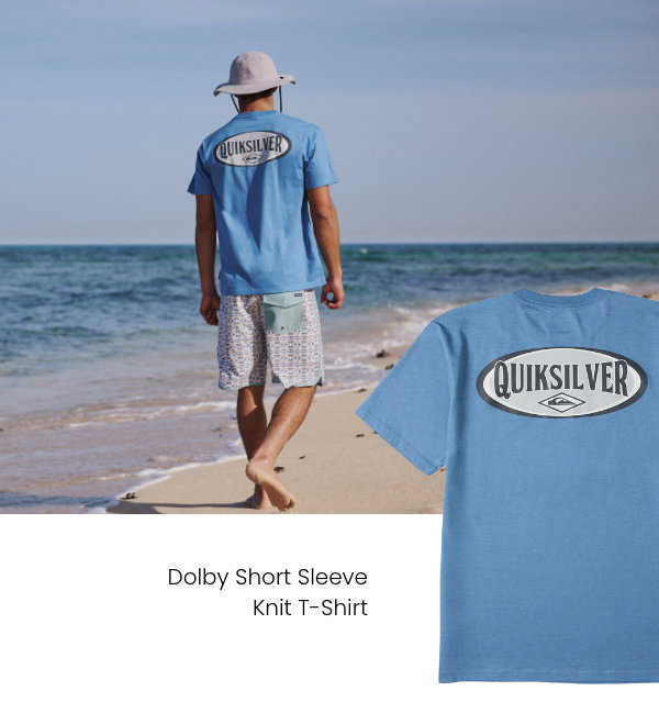 Dolby Short Sleeve Knit T-Shirt - Classic crew fit with durable construction for unrestricted movement and long-lasting wear.